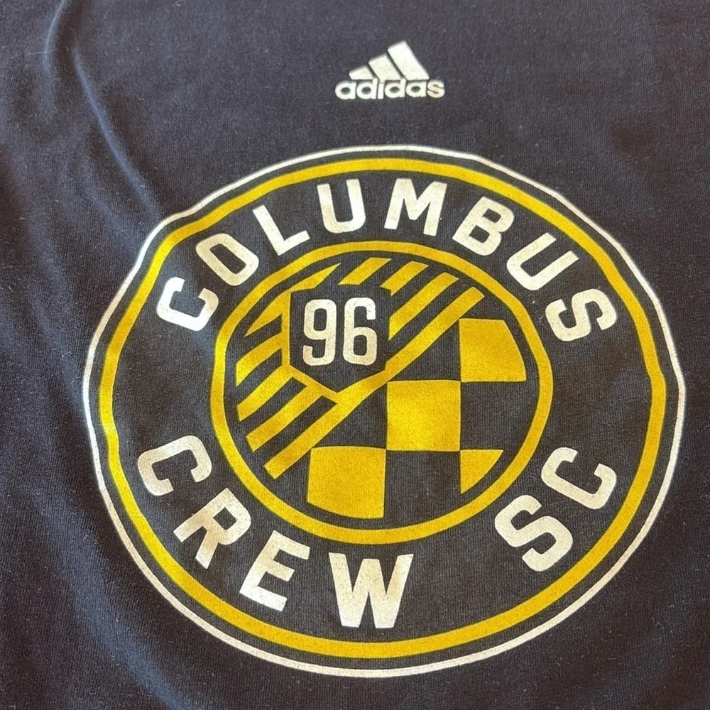Adidas Kids Long Sleeve Black Columbus Crew SC Tee